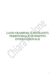 dispensa PARZIALE del libro "land grabbing e sovranità internazionale"