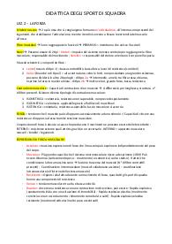 Appunti Didattica degli sport di squadra
