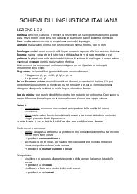 Schemi di Linguistica Italiana