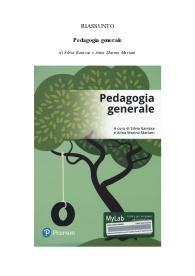 Riassunto del libro: "Pedagogia generale" di Silvia Kanizsa e Anna Marina Mariani
