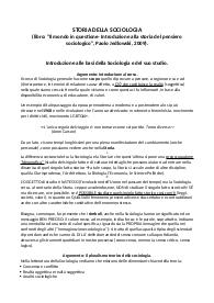 Sbobine di Sociologia Generale: introduzione e principali esponenti