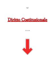 Diritto Costituzionale - Riassunto