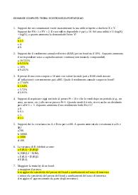Domande esame Teoria e gestione del portafoglio