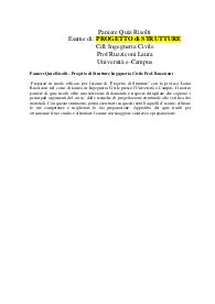 Paniere Quiz Risolti - Progetto di Strutture Ingegneria Civile Prof. Ruzziconi