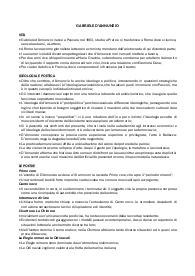 Appunti d'Annunzio