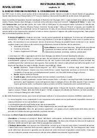 Restaurazione e moti del '30