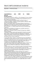 Storia dell'architettura moderna nel 600 e 700