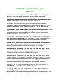 DOMANDE RIPASSO NEUROPSICOLOGIA