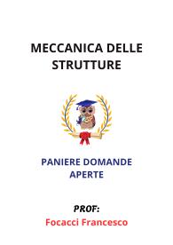Paniere MECCANICA DELLE STRUTTURE, Focacci Francesco, Ecampus, 2025 - RISPOSTE APERTE