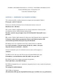 TEORIE E METODOLOGIE- Scienze dell'Educazione e Formazione L19 - UniPegaso.