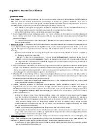 Riassunto Data Science