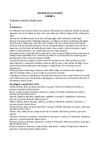 De Bello Gallico- TRADUZIONE E ANALISI