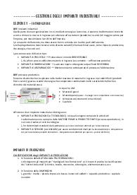 Gestione degli Impianti Industriali - Appunti intero corso integrati con slide – PoliMi