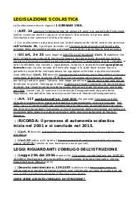 LEGISLAZIONE SCOLASTICA E SULLA DISABILITA'