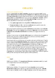 Riassunto Orazio (+ testi) - Esame di maturità
