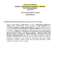 PANIERE 2025 Quiz Risolti Nutraceutica Integratori Prof. Circi eCampus