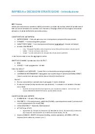 Impresa e Decisioni Strategiche - Appunti intero corso integrati con slide – PoliMi