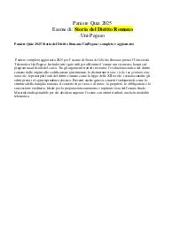 Paniere Quiz 2025 Storia del Diritto Romano UniPegaso (completo e aggiornato)