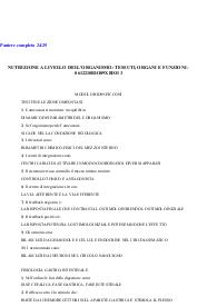 Paniere Completo NUTRIZIONE A LIVELLO DELL'ORGANISMO_ TESSUTI, ORGANI E FUNZIONI - 0612210BIO09XBIO13