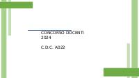 Lezione simulata concorso scuola 2023 cdc A12