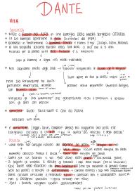 Riassunti su Dante Alighieri