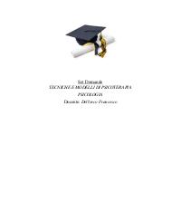 Paniere TECNICHE E MODELLI Ecampus