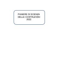 Paniere Scienza delle Costruzioni