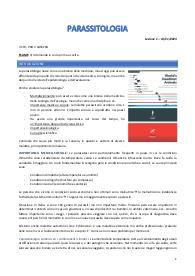 Appunti di parassitologia (prof. Sassera)