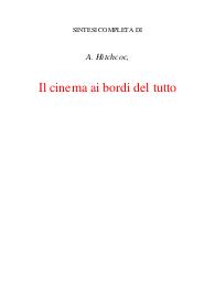 Il cinema ai bordi del tutto