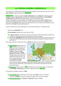 appunti sulla prima guerra mondiale