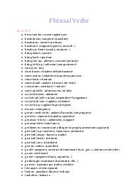 Phrasal verbs levet PET