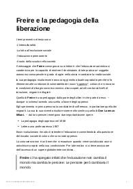 Freire e la pedagogia della liberazione