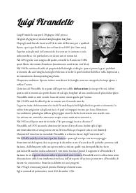 Appunti Luigi Pirandello