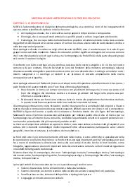MATERIALE ESAME ANTROPOLOGIA DEI PROCESSI EDUCATIVI