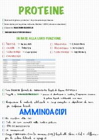 Appunti di biochimica su proteine amminoacidi e enzimi