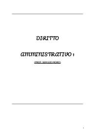 RIASSUNTO DIRITTO AMMINISTRATIVO