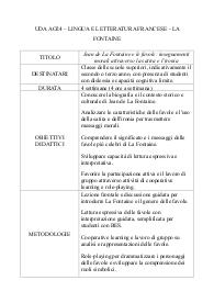 UDA AO24 – LINGUA E LETTERATURA FRANCESE - LA FONTAINE