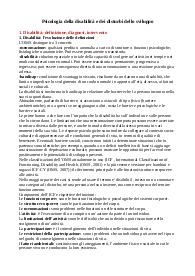 Riassunto manuale di psicologia della disabilità