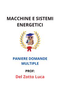 Paniere Completo e Verificato di MACCHINE E SISTEMI ENERGETICI - RISPOSTE MULTIPLE