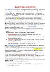 Appunti Ragioneria generale Prof.ssa Dameri Università degli Studi di Genova