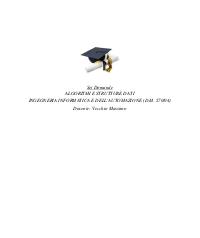 Paniere ALGORITMI E STRUTTURE DI DATI Ecampus