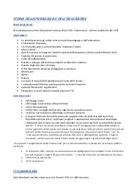 Storia della pedagogia e dell'Educazione (I semestre)