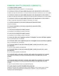 Paniere Diritto Privato, Scienze Giuridiche (L-14) Università Mercatorum aggiornato e completo