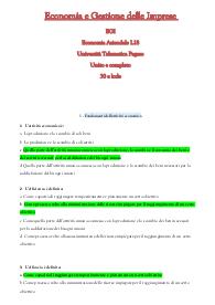 Economia e gestione delle imprese - Economia Aziendale L-18 - UniPegaso