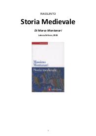 Riassunto "Storia Medievale" di M. Montanari, 2006