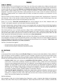 Marx riassunto+appunti