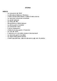 Appunti Storia quinta superiore