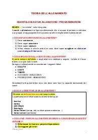Teoria dell'allenamento