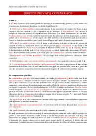 Appunti completi di Diritto Privato Comparato