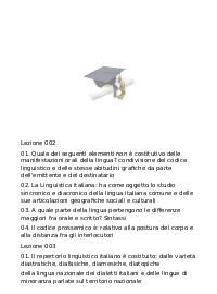 Paniere LINGUISTICA ITALIANA AGGIORNATO Ecampus